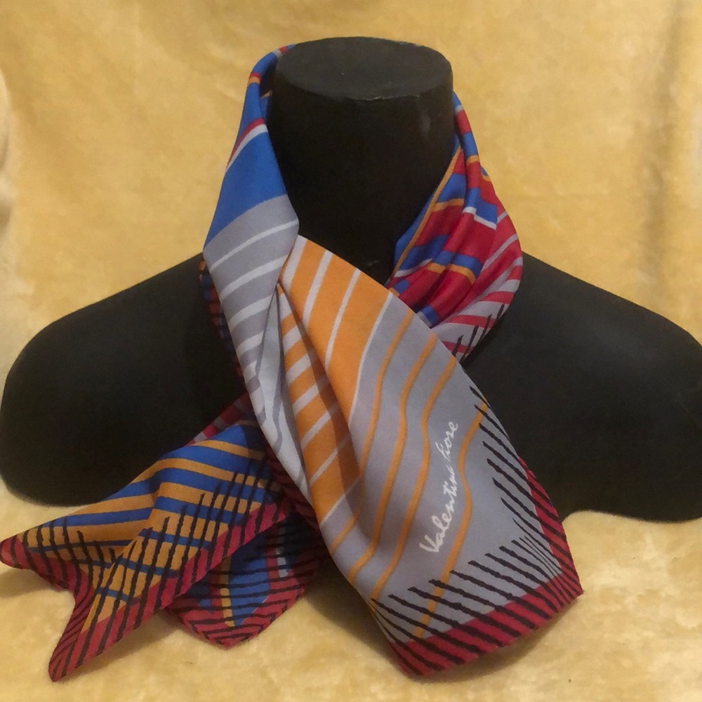 Valentina Fiore Squared Scarf Size 30” X 30”